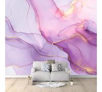 Wall Mural Elegance Gold Dali Stone Texture Purple 400 x 280 cm Decor Modern Panoramic Home Bedroom