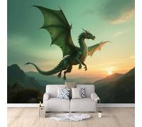 Wall Mural Fantasy Animal, Gothic Bedroom Wallpaper Majestic Dragonliving Room Wallpaper No Painting Needed Transform Your Room Eco-Friendly 400X280Cm