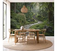 Wall Mural Japanese Zen-Style Scenery Silk Art Print Wallpaper Decor