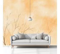 Wall Mural Minimalism Tree Branches 300 x 210 cm Photo Wallpaper, Non-Woven Mural Wallpaper, for Living Room Bedroom Kids Room TV Sofa Background Family Wall Decor