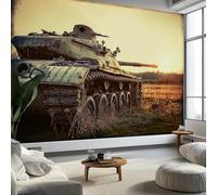 Wall Mural Pastoral Plants Tanks Wallpaper, 3D Wall Mural Decoration Poster Vintage Photography Picture Design, Photo Wallpaper for Living Room Bedroom Children's Room Office 200 x 140 cm