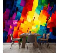 Wall Mural Photo Wallpaper Colorful Abstract Crow 200x140 cm Modern Poster Mural HD 3D Print Non-Woven Photo Wallpaper, for Living Room Bedroom Kids Room