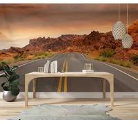 Wall Mural Photo Wallpaper Trees Road Landscape,150x105cm 3D Wallpaper Mural Photo Bedroom Living Room Home Poster Wall Decoration