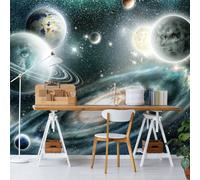 Wall Mural Planets Galaxy Photo WALLPAPER Universe MODERN Non-Woven Space Stars