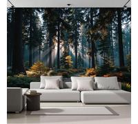 Wall Mural Scenery Light Shadow The Forest Silk Art Print Wallpaper Decor