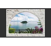 Wall Mural Seascape 150x105 cm 3D Photo Wallpaper Natural Landscape Wallpaper Non-Woven Wall Art Decoration Poster for Bedrooms and Living Room 210-ABC