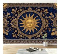 Wall Mural Sun Flowers Plants Print Photo Wallpaper, Scandinavian Non-Woven Wall Mural Decoration Poster Picture Design Modern Wallpaper 500W x 280H cm for Living Room Kids Bedroom