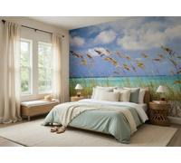 Wall Mural Theme wallpaper Sunny Beach Scene 368x254 cm dining room wall decor