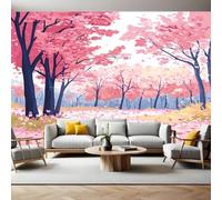 Wall Murals for Living Room Abstract Cherry Blossoms 3D Print Photo Wallpaper Luxury Design Modern Non-Woven Wall Mural Sofa TV Kids Bedroom Decoration 200 x 140cm
