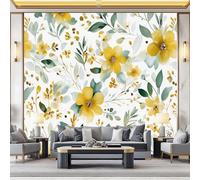 Wall Murals Large Photo Wallpaper William Morris Flower Clusters Branches Wall Sticker for Living Room Bedroom 250 x 175 cm Simple Large Mural & Room Decor Orange Color