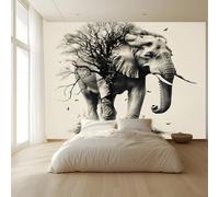 Wall Murals Wallpaper Abstract theme abstract animal elephant Wall Painting Living Room Boys Girls Bedroom Nursery Background Wall Art Decoration 300(W) x210(H) cm