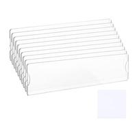 Wall Name Plate Holder, Acrylic Wall Mount Nameplate Holders - U-shaped Opening Design Workplace Door Clear Sign Holder With 20 Double-Sided Tape