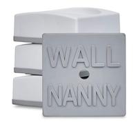 Wall Nanny - Baby & Dog Gate Wall Protector (4 Pack) - Mini, Low-Profile, White