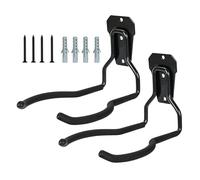 Wall Organizer for Garage Tools | Black Anti-Rust, Multi-Purpose Non-Slip Tool Holder that Saves Space - Multi-Purpose Hook Holder Space Saving Organization Garage Workshop C