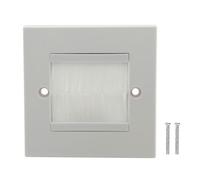 Wall Outlet Cable Entry Plate One Gang Bristle Bush Wall Plate Connection Insert Covers Cable Covers Permanent Test Stranger Outlet Cover