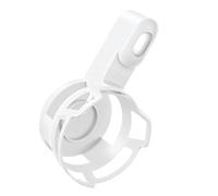 Wall Outlet Mount with Installation Without Drilling, White | Direct Wall Outlet Installation Without Drilling or Adhesive, Integrated Cable Organization, Bracket