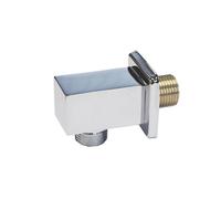 Wall Outlet Square Elbow Hose Connector Chrome