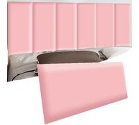 Wall Padding,3D Anti-Collision Wall Padding for Kids - Self-Adhesive Pink Wall Panels, 7.8"x19.6" Peel and Stick Decor, Soft Headboard Cushion, Nursery Safety, Kids Room Decoration, 20x50cm
