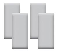 Wall Padding,4-Pack Gray Padded Wall Panels, Peel and Stick Soft Headboard for Kids, 3D Anti-Collision Wall Padding, Leather Wall Décor Stickers for Nursery & Playroom Safety