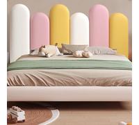 Wall Padding,Kids Wall Headboards, Self-Adhesive 3D Soft Wall Panels, Upholstered Nursery Decor, Pink Wall Stickers for Children's Room, 40x50cm Padding Set
