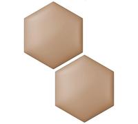 Wall Padding,Self-Adhesive 3D Hexagon Wall Panels - Pack of 2/3/4, Decorative Anti-Collision Padding for Kids' Rooms & Living Room, Light Brown, 20x23cm - Stylish Wall Décor