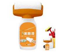 Wall Paint Roller - White Latex Wall Roller, Compact Strong Covering Brush | Smooth Emulsion Coating Design, Home Repair Theme, Multifunctional Decontamination Detail, Bedroom Living Dining Room Paint