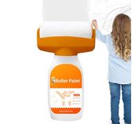 Wall Paint Touch-Up White, Painter's Roller - Quick-Drying Roller Brush for Wall Repairs, Wall Repair Roller Paint for Graffiti Scratches, Stains, Cracks, Wall Scratches