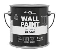 vidaXL Wall Paint Black 2.5 L Wall Print