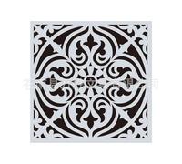 Wall Painting Stencils 1Pc 15x15cm Beautiful Mandala Pattern Hollow Carving Stenclis Wall Brick Painting Auxiliary Spray Paint Coloring Mold White(Color 5)