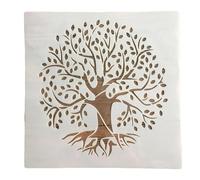 Wall Painting Stencils 30 * 30cm Size DIY Craft Life Tree Mold for Painting Stencils Stamped Photo Album Embossed Paper Card On Wood, Fabric,wall(Color 1)