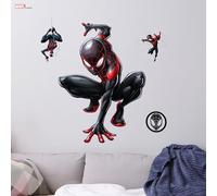 Wall Palz Marvel Miles Morales Wall Decal - 20" Augmented Reality Spider-Man Bedroom Decor Peel and Stick Vinyl Wall Stickers