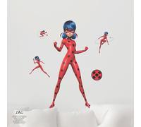 Wall Palz Miraculous Tales of Ladybug and Cat Noir 29" Peel and Stick Wall Decals - 3D Augmented Reality Interaction
