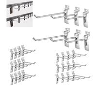 Wall panel hooks, Slatwall Hooks 30PC, Slatwall Accessories Slatwall Panel Hooks Garage Organization Slat Wall Hooks Heavy Duty Hooks Slatwall Display Hooks for Retail(30cm/11.8in)