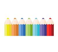 Wall Panels 3D Anti-Collision Wall Padding for Kids, Colored pencil water-resistant leather wallboard Wall Stickers, for Tatami, Bedroom, playroom(6 PCS)