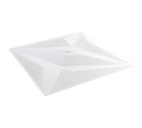 Wall Panels Star 12 Pieces White Star 50 x 50 cm XPS Foam Lightweight Wall Cladding DIY Wall Panel for Living Room Bedroom Renovation with 3D Effect