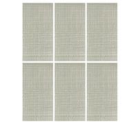 Wall Panels Stone Effect,Modern 3D Wall Panels - Waterproof Faux Stone Brick Wainscoting, Checkered Interior Decor Cladding, 6pcs White (0.6 x 1.2m) for Stylish Home Makeover
