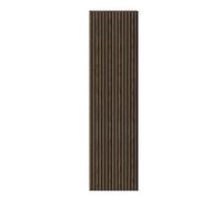 Wall Panels Uk Smoked Walnut Premium Flame Retardant Acoustic Slat Wall Panel ( 2 Pack )