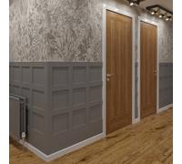 Wall Panels World Cambridge Shaker Mdf Half Wall Panelling Kit - Primed