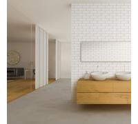 Wall Panels World London White Gloss Tile Effect Pvc Shower Panel (10mm) Pack Of 2