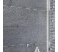 Wall Panels World Midnight Stone Blue Matt Tile Effect Pvc Shower Panel (10mm) Pack Of 2