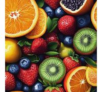 Wall Paper Fruit Orange Strawberry Self-Adhesive Removable Easy to Install Wipe Clean with a Damp Cloth Bedroom Decor Countertops Wardrobe Shelf Bathroom Sticky Back Plastic Wallpaper 60 cm x 5 m