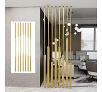 Wall Partition Room Divider Customisable Tall Metal Privacy Column Screens Floor to Ceiling for Bedroom Study Entryway
