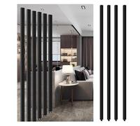 Wall Partition Room Divider Floor to Ceiling ,Aluminum alloy material Slats,Screen Partition Post, Living Room Simple Modern Entrance Restaurant Office Decor Column(6root,135cm/53.1in/4.42ft)