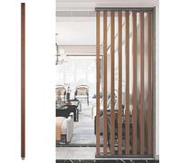 Wall Partition Room Divider Floor to Ceiling Wooden Slats - Freestanding Modern Wall Post Partition for Entrance Restaurant Office Decor Column - 70 to 230cm Tall Privacy Screens Post~/