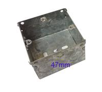 Wall Pattress Back Box Single 1 Gang 47mm Steel Metal