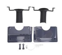 Wall Penetration Line Set Cover Kit Professional Grey ABS Rubber Easy Install Wall Seal System for Air Conditioner Mini Split Heat Pump Ductless Systems (4.5cm / 1.8in)