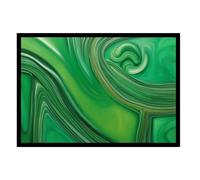 Wall Picture 'Abstract Art with Many Colourful Colours' on Photo Board with Picture Frame 60 x 40 cm