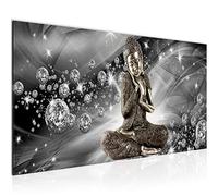 Wall Pictures buddha Feng Shui Modern Non-Woven Canvas Living Room Hall Zen Black-and-White 505412c