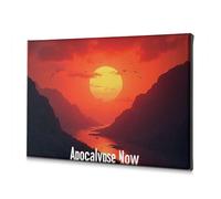 Wall Pictures For Living Room Apocalypse Now: Sunset Over Mountains Canvas Decorative Picture Easter Decoration Decoraciones Para Cuartos(30x40cm)