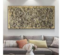 Wall Pictures for Living Room Decor Jackson Pollock Famous Abstract Art Paintings Autumn Canvas Painting Posters and Prints 70x144cm(28x57in)